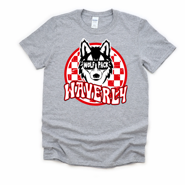 Checkered Waverly T-shirt | WAVERLY ELEMENTARY SPIRITWEAR FUNDRAISER | Stay Cozy Boutique