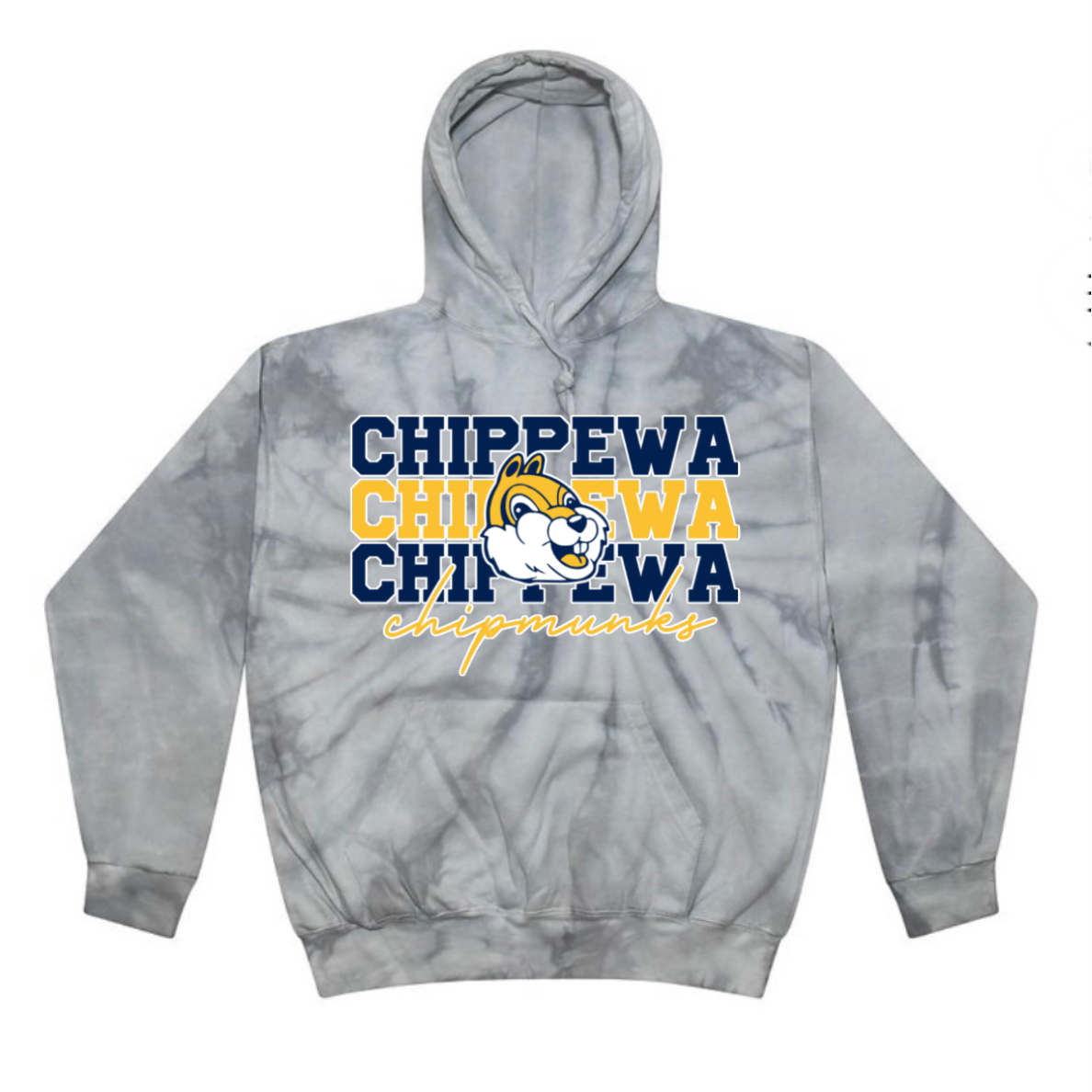 Chippewa Chipmunks Tie Dye Hoodie | CHIPPEWA ELEMENTARY SPIRITWEAR FUNDRAISER | Stay Cozy Boutique