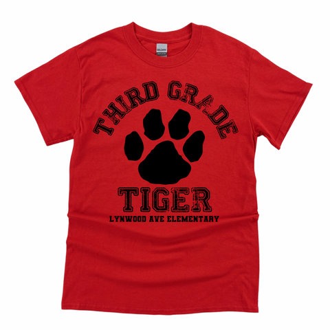 Third Grade Lynwood Tiger T-shirt | LYNWOOD AVE ELEMENTARY SPIRITWEAR FUNDRAISER | Stay Cozy Boutique