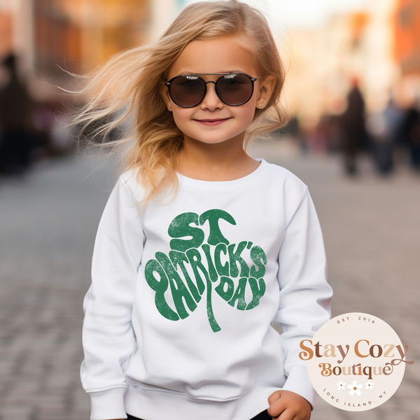 Youth St. Patrick’s Day Shamrock Hoodie | Crewneck | T-shirt | St. Patrick’s Day🍀 | The Lucky Collection | Stay Cozy Boutique