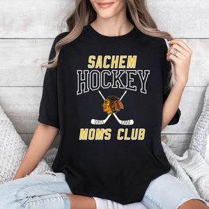 Sachem Hockey Mom’s Club Comfort Colors T-Shirt | Stay Cozy Boutique