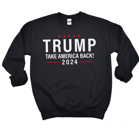 Trump 2024 MAGA Crewneck Sweatshirt, Trump Train Sweatshirt, Trump 2024, Donald Trump, 47th president, Trump sweatshirt