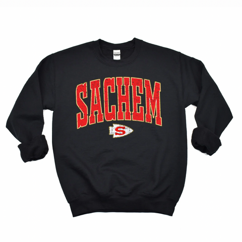 Varsity Sachem Crewneck Sweatshirt | LYNWOOD AVE ELEMENTARY SPIRITWEAR FUNDRAISER | Stay Cozy Boutique