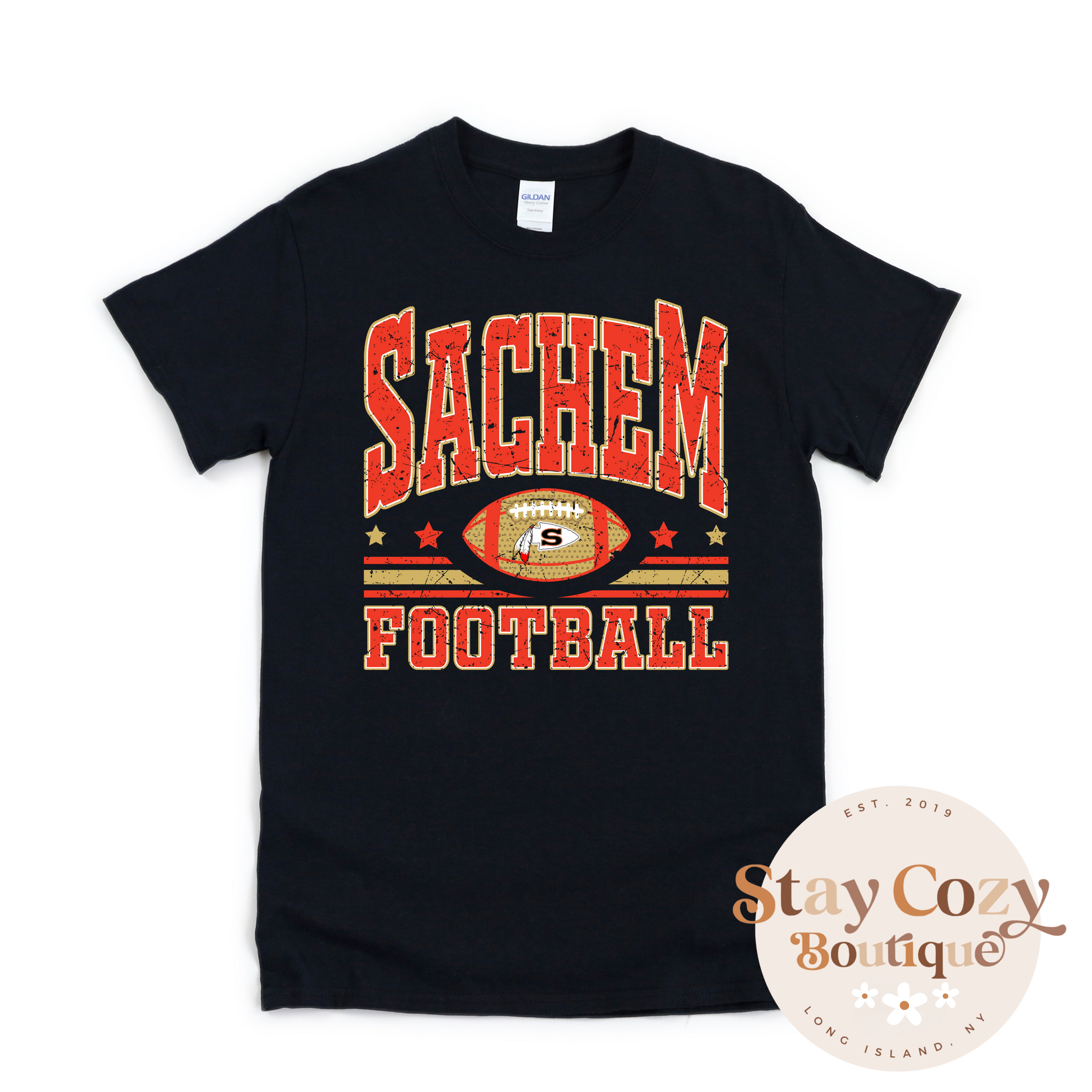 Sachem Football T-Shirt | Stay Cozy Boutique