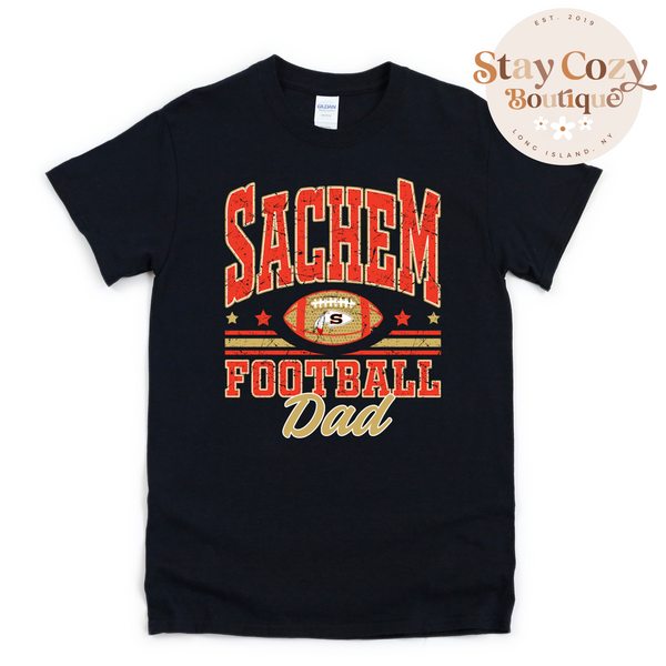 Sachem Football Dad T-Shirt | Stay Cozy Boutique