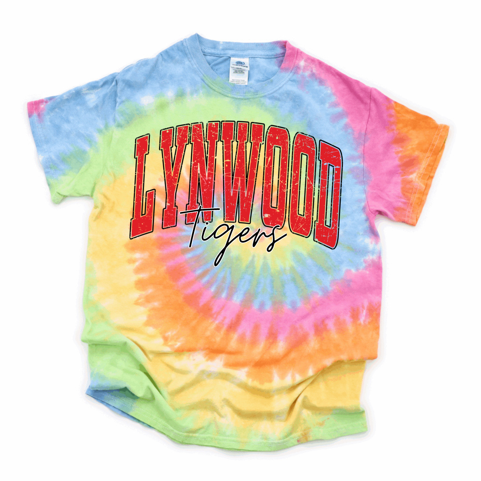 Lynwood Tigers Pastel Tie Dye T-shirt | LYNWOOD AVE ELEMENTARY SPIRITWEAR FUNDRAISER | Stay Cozy Boutique