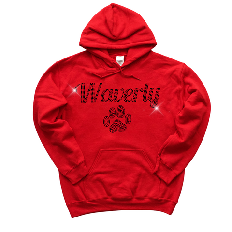 Rhinestone Bling Waverly Hoodie | WAVERLY ELEMENTARY SPIRITWEAR FUNDRAISER | Stay Cozy Boutique