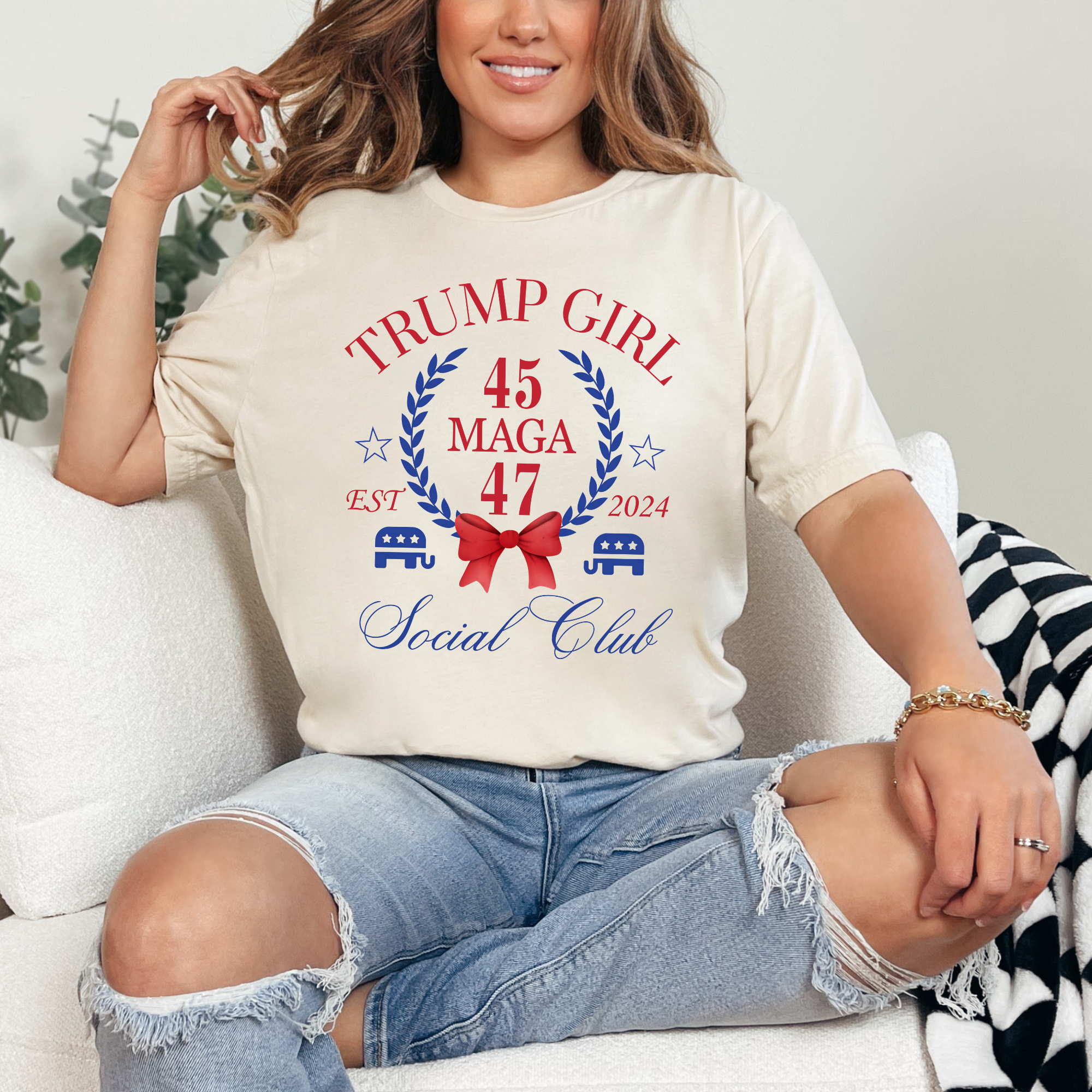 Trump Girl 2024 MAGA T-Shirt, Trump 2024 T-shirt, Trump 2024, Donald Trump, 47th president, Trump Bella Canvas T-Shirt, Donald J.Trump