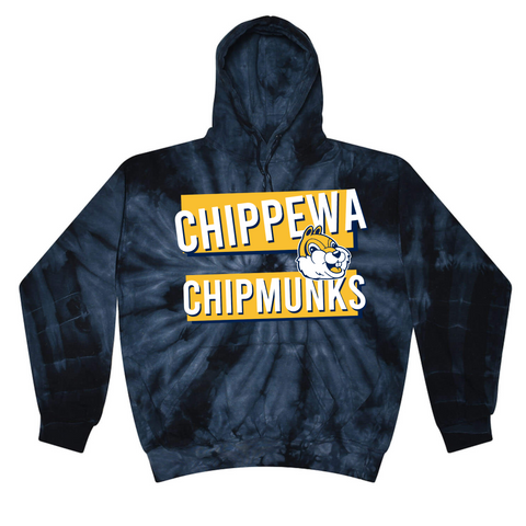 Chippewa Chipmunks Tie Dye Hoodie | CHIPPEWA ELEMENTARY SPIRITWEAR FUNDRAISER | Stay Cozy Boutique