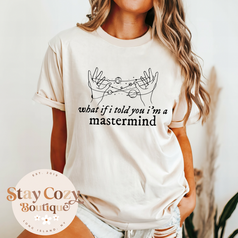 What if I Told You I’m a Mastermind Comfort Colors T-Shirt, The Tortured Poets Department Member comfort colors T-Shirt, The Tortured Poets comfort colors, TTPD comfort colors T-Shirt, All's Fair in Love and Poetry comfort colors T-Shirt