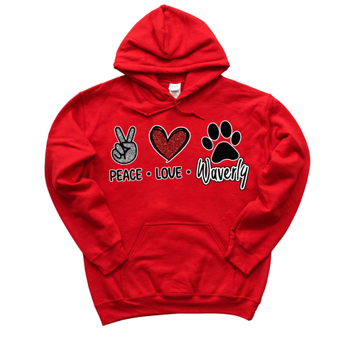 Peave Love Waverly Hoodie | WAVERLY ELEMENTARY SPIRITWEAR FUNDRAISER | Stay Cozy Boutique