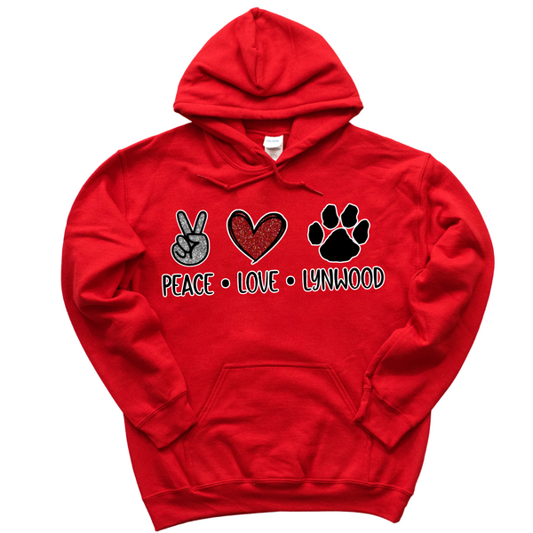 Peace Love Lynwood Hoodie | LYNWOOD AVE ELEMENTARY SPIRITWEAR FUNDRAISER | Stay Cozy Boutique