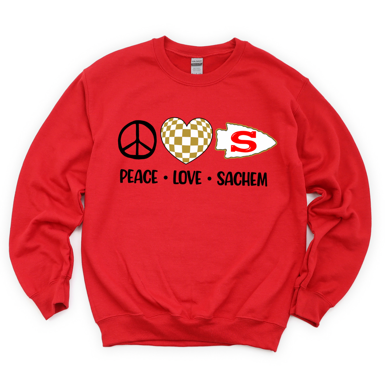 Peace Love Sachem Crewneck Sweatshirt | WAVERLY ELEMENTARY SPIRITWEAR FUNDRAISER | Stay Cozy Boutique