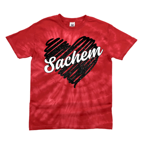 Glitter Sachem Heart T-shirt | CHIPPEWA ELEMENTARY SPIRITWEAR FUNDRAISER | Stay Cozy Boutique