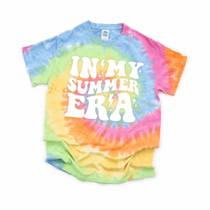 Youth In My Summer Era Tie Dye T-Shirt, Last Day of School T-Shirt, Summer Era Tie Dye Youth T-Shirt