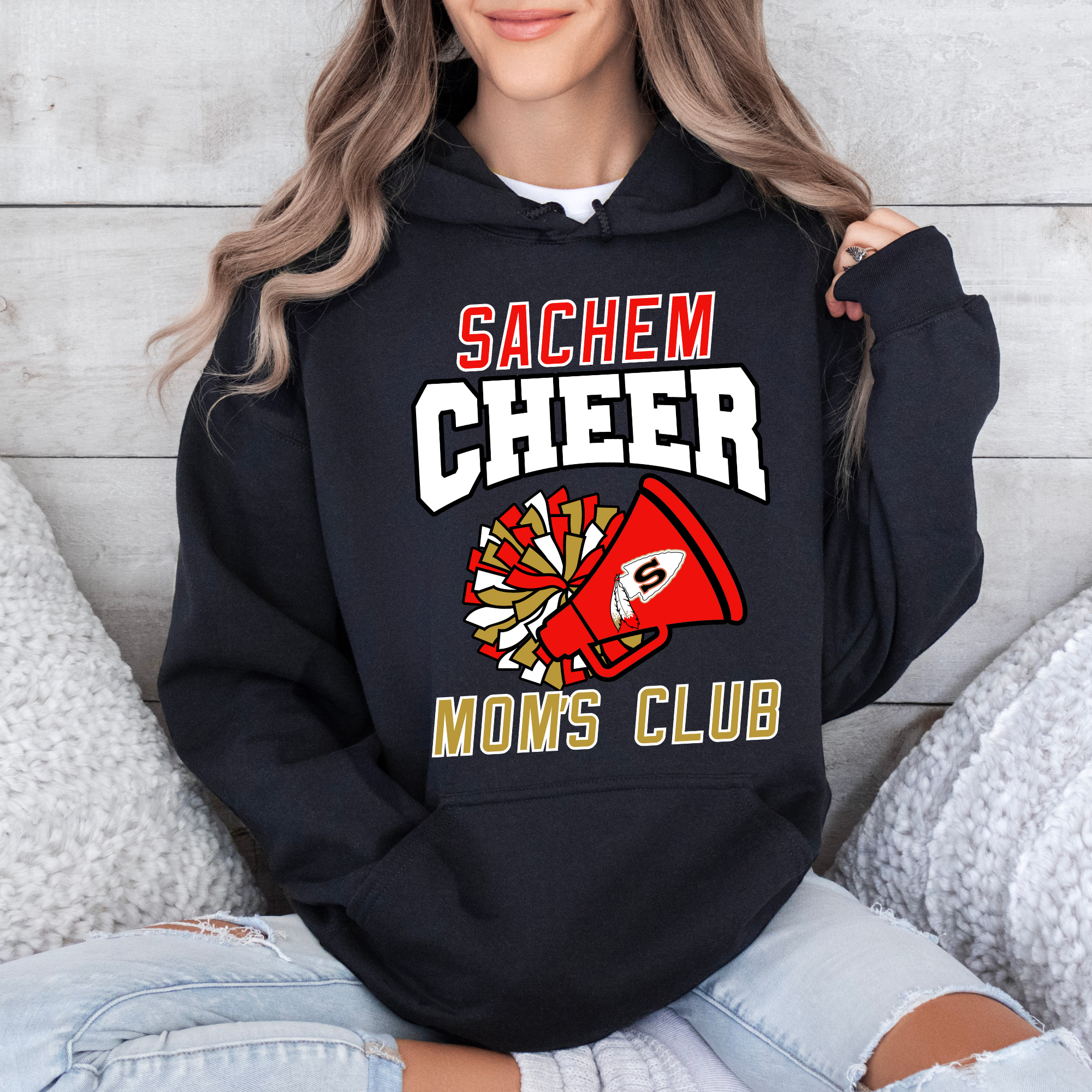 Sachem Cheer Mom’s Club Hoodie | Stay Cozy Boutique