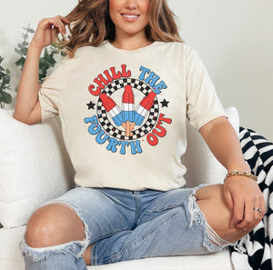 Chill The Fourth Out T-Shirt, 4th of July Shirt, Gift For American, Independence Day Shirt, Funny 4th Of July, Fireworks Party Outfit