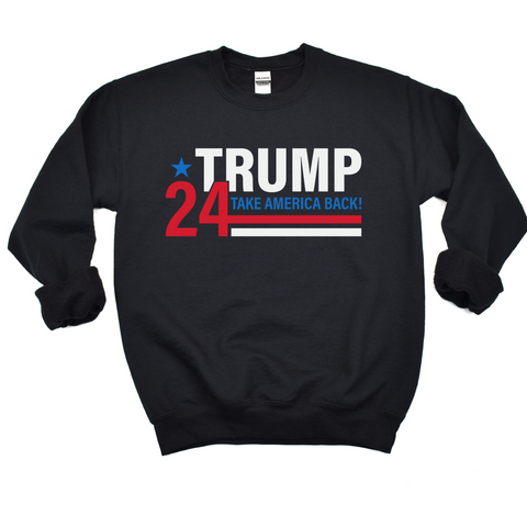 Trump 2024 MAGA Crewneck Sweatshirt, Trump Train Sweatshirt, Trump 2024, Donald Trump, 47th president, Trump sweatshirt