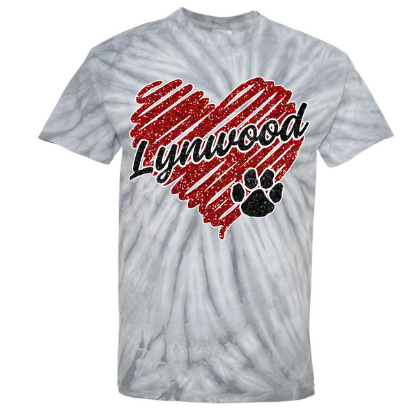 Glitter Lynwood Heart T-shirt | LYNWOOD AVE ELEMENTARY SPIRITWEAR FUNDRAISER | Stay Cozy Boutique