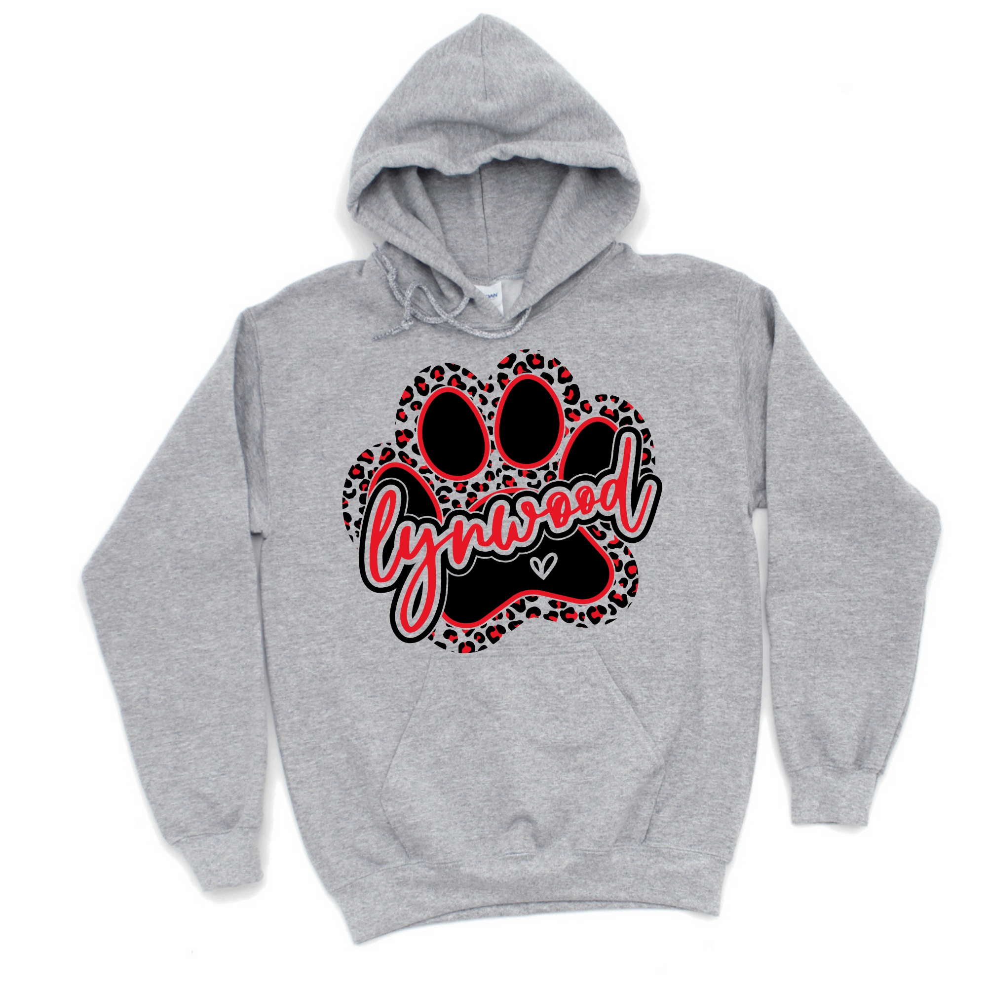 Leopard Lynwood Paw Print Hoodie | LYNWOOD AVE ELEMENTARY SPIRITWEAR FUNDRAISER | Stay Cozy Boutique