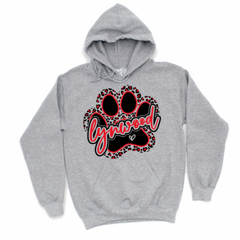 Leopard Lynwood Paw Print Hoodie | LYNWOOD AVE ELEMENTARY SPIRITWEAR FUNDRAISER | Stay Cozy Boutique