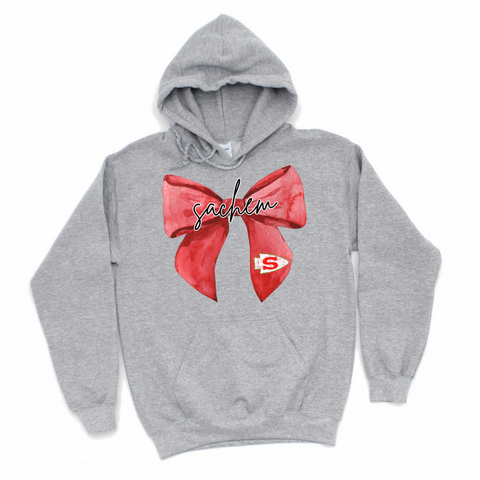 Coquette Sachem Bow Hoodie | WAVERLY ELEMENTARY SPIRITWEAR FUNDRAISER | Stay Cozy Boutique