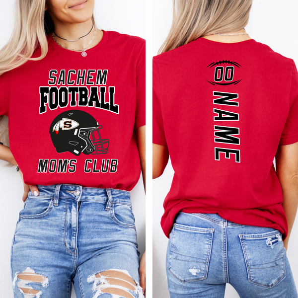 Sachem Football Mom’s Club Comfort Colors T-Shirt | Stay Cozy Boutique