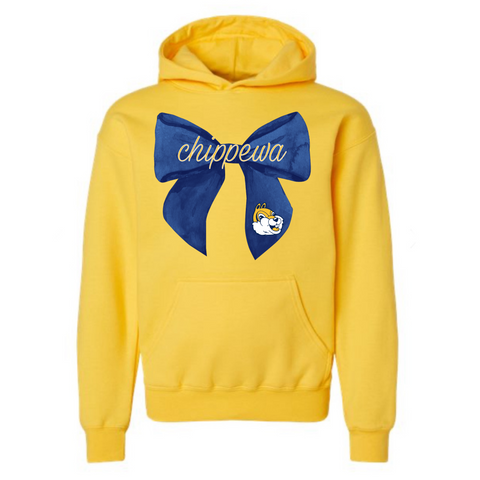 Chippewa Coquette Bow Hoodie | CHIPPEWA ELEMENTARY SPIRITWEAR FUNDRAISER | Stay Cozy Boutique