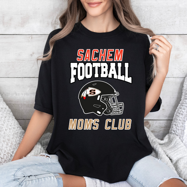 Sachem Football Mom’s Club Comfort Colors T-Shirt | Stay Cozy Boutique