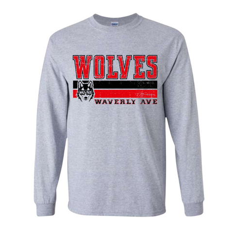 Wolves Long Sleeve | WAVERLY ELEMENTARY SPIRITWEAR FUNDRAISER | Stay Cozy Boutique