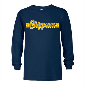 Chippewa Retro Script Long Sleeve Shirt | CHIPPEWA ELEMENTARY SPIRITWEAR FUNDRAISER | Stay Cozy Boutique