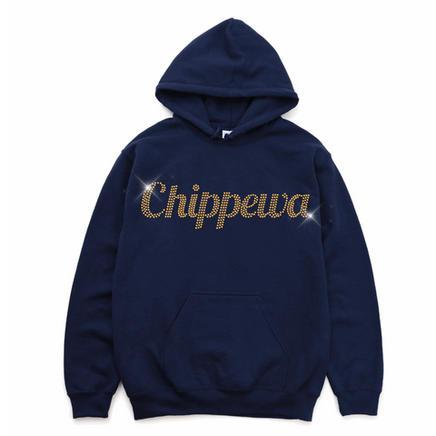 Rhinestone Bling Chippewa Script Hoodie | CHIPPEWA ELEMENTARY SPIRITWEAR FUNDRAISER | Stay Cozy Boutique