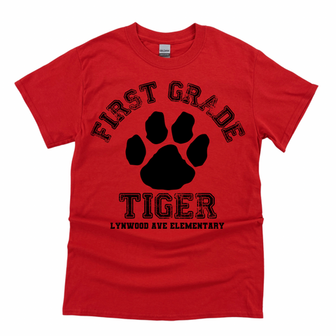 First Grade Lynwood Tiger T-shirt | LYNWOOD AVE ELEMENTARY SPIRITWEAR FUNDRAISER | Stay Cozy Boutique