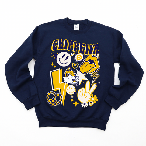 Retro Chippewa Crewneck Sweatshirt | CHIPPEWA ELEMENTARY SPIRITWEAR FUNDRAISER | Stay Cozy Boutique