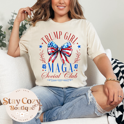 Trump Girl 2024 MAGA T-Shirt, Trump 2024 T-shirt, Trump 2024, Donald Trump, 47th president, Trump Bella Canvas T-Shirt, Donald J.Trump