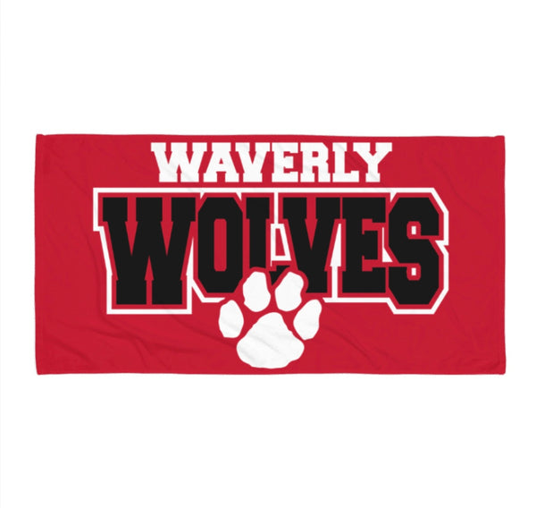 Waverly Wolves Beach Towel | WAVERLY ELEMENTARY SPIRITWEAR FUNDRAISER | Stay Cozy Boutique