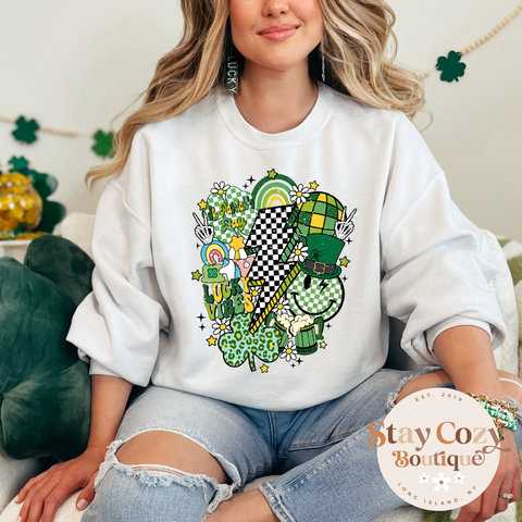 Retro St. Patrick’s Day Crewneck | Hoodie | T-Shirt | St. Patrick's Day🍀 | The Lucky Collection | Stay Cozy Boutique