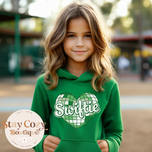 Youth Swiftie Disco Heart Hoodie | Crewneck | T-shirt | St. Patrick’s Day🍀 | The Lucky Collection | Stay Cozy Boutique
