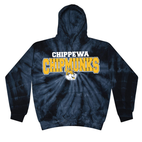 Chippewa Chipmunks Tie Dye Hoodie | CHIPPEWA ELEMENTARY SPIRITWEAR FUNDRAISER | Stay Cozy Boutique