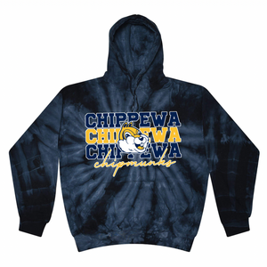 Chippewa Chipmunks Tie Dye Hoodie | CHIPPEWA ELEMENTARY SPIRITWEAR FUNDRAISER | Stay Cozy Boutique