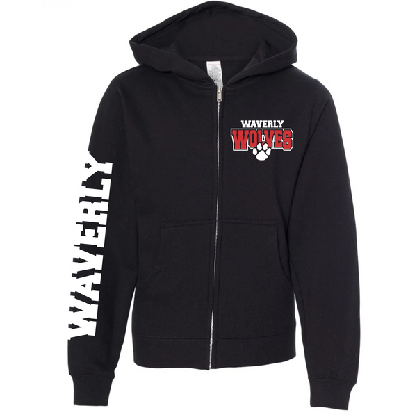 Waverly Wolves Zip Up Sweatshirt | WAVERLY ELEMENTARY SPIRITWEAR FUNDRAISER | Stay Cozy Boutique