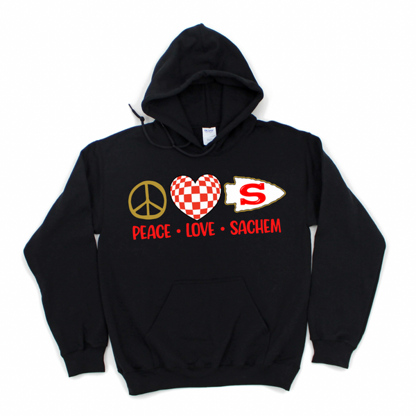 Peace Love Sachem Hoodie | LYNWOOD AVE ELEMENTARY SPIRITWEAR FUNDRAISER | Stay Cozy Boutique