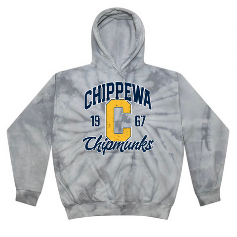 Chippewa Chipmunks Tie Dye Hoodie | CHIPPEWA ELEMENTARY SPIRITWEAR FUNDRAISER | Stay Cozy Boutique