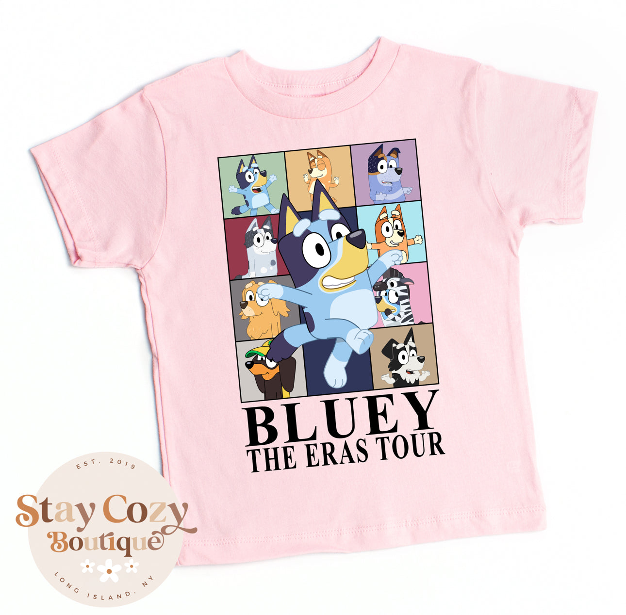 The Bluey Tour T-Shirt, Bluey Swiftie, Bluey Shirt, Bluey Dad Shirt, Bluey Family Shirt, Bluey and Bingo Shirt, Bluey Friends Shirt, Bluey Mom Shirt