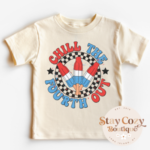 Youth Chill The Fourth Out T-Shirt, 4th of July Shirt, Gift For American, Independence Day Shirt, Funny 4th Of July, Fireworks Party Outfit