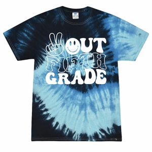 Peace Out Fifth Grade, Peace Out 5th Grade, Last Day of School Shirt, Teacher Shirt, Tie Dye Shirt