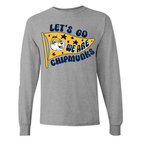 Let’s Go Chipmunks Long Sleeve Shirt | CHIPPEWA ELEMENTARY SPIRITWEAR FUNDRAISER | Stay Cozy Boutique