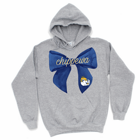 Chippewa Coquette Bow Hoodie | CHIPPEWA ELEMENTARY SPIRITWEAR FUNDRAISER | Stay Cozy Boutique