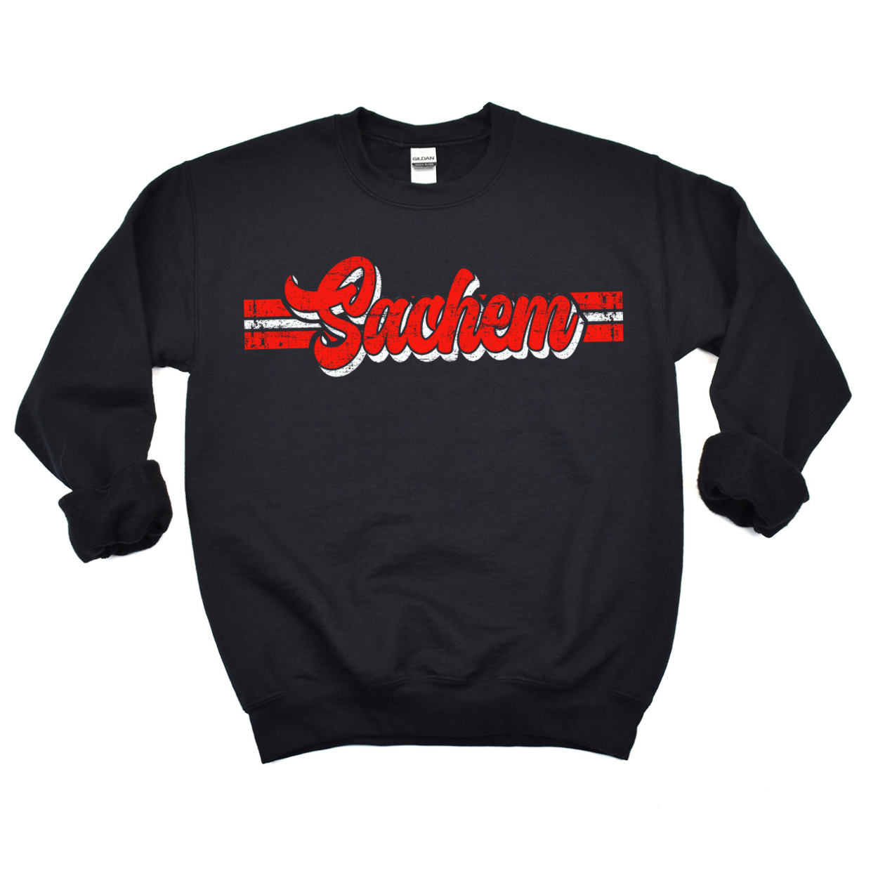 Sachem Retro Script Crewneck Sweatshirt | CHIPPEWA ELEMENTARY SPIRITWEAR FUNDRAISER | Stay Cozy Boutique