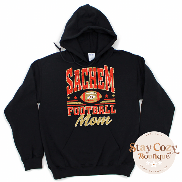 Sachem Football Mom Hoodie | Stay Cozy Boutique